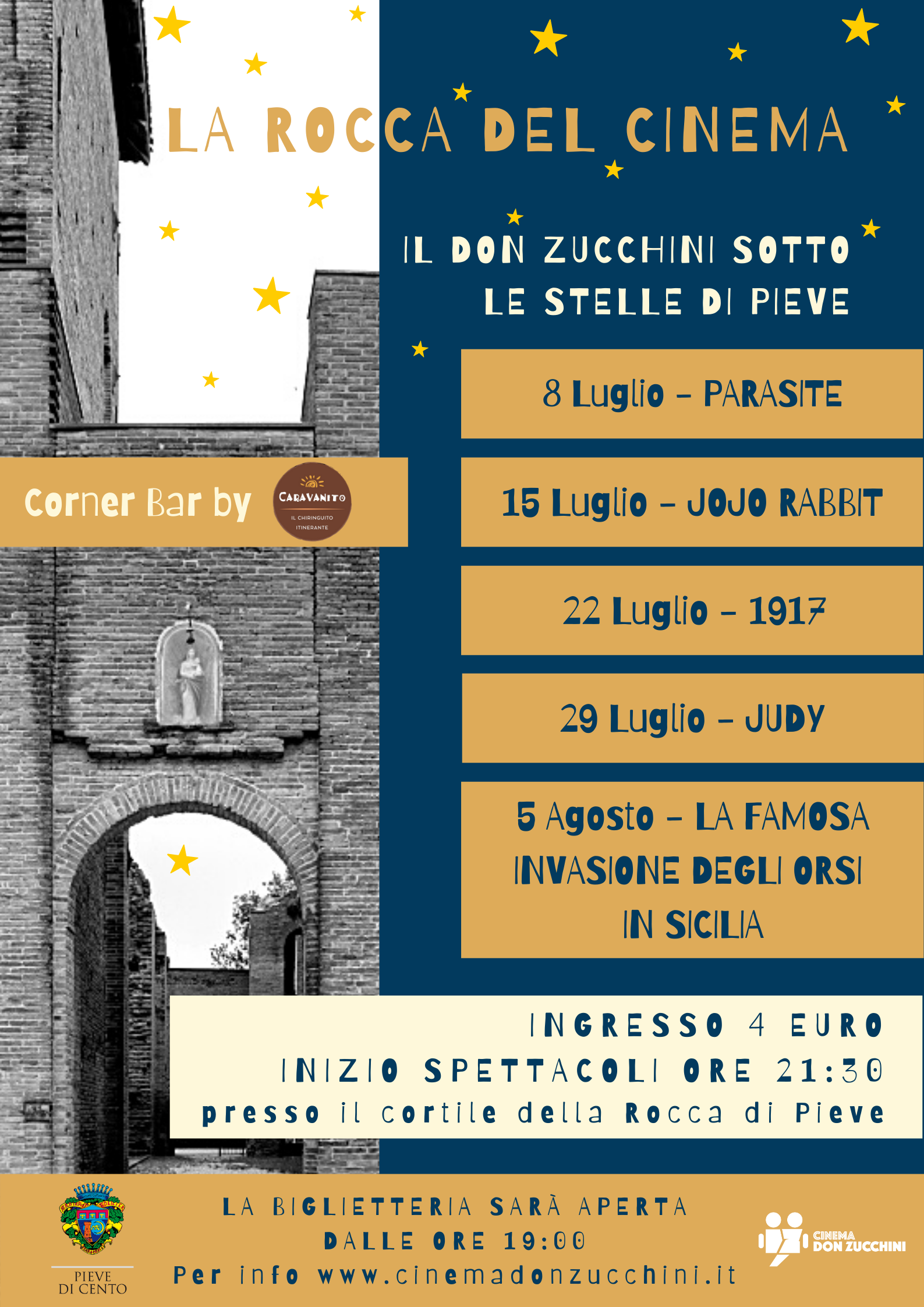 la rocca del cinema il don zucchini sotto le stelle di pieve